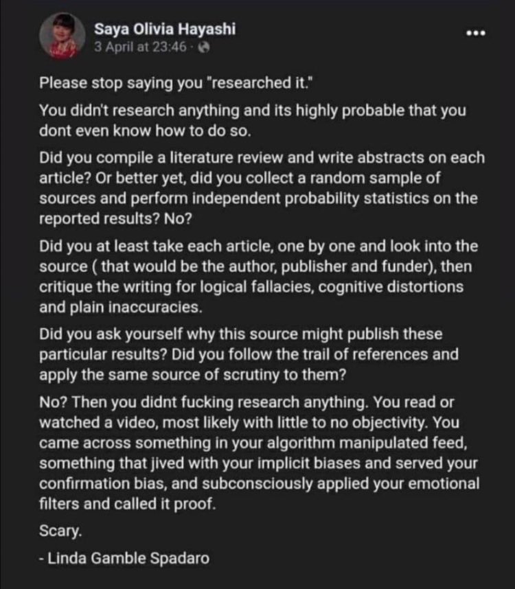 <a href="/jessica_pomps/">Jessica 🏃🏼‍♀️👟👟💉😷🇨🇦🇮🇹🏳️‍🌈</a> When some says they "did the research," I can't help but think of this.