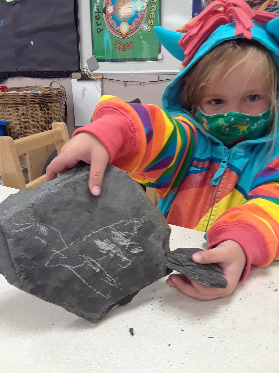 LohnesFreeman's tweet photo. On Friday Leanne shared some replicas of Petroglyphs from Kedji.  Today we worked on making our own.
#nspreprimary 
@champlain_elem https://t.co/XRZh8NDJD4