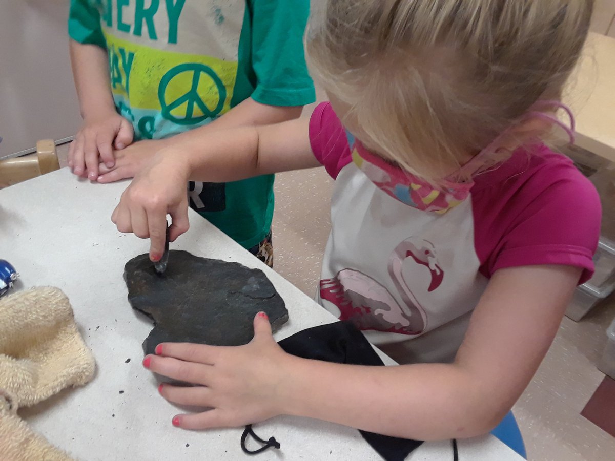 LohnesFreeman's tweet photo. On Friday Leanne shared some replicas of Petroglyphs from Kedji.  Today we worked on making our own.
#nspreprimary 
@champlain_elem https://t.co/XRZh8NDJD4