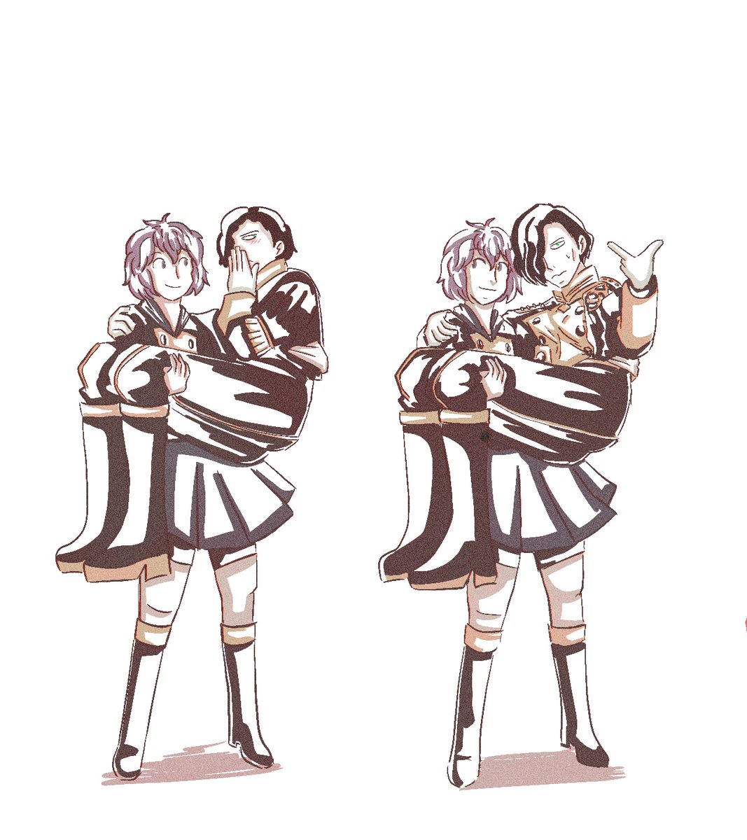 (#hubernie)

i really liked this cosplay i saw around twt a while ago, so i...drew fanart of it 😳 thank you <a href="/moyunata/">もゆなた</a> for your consistently great cosplay!