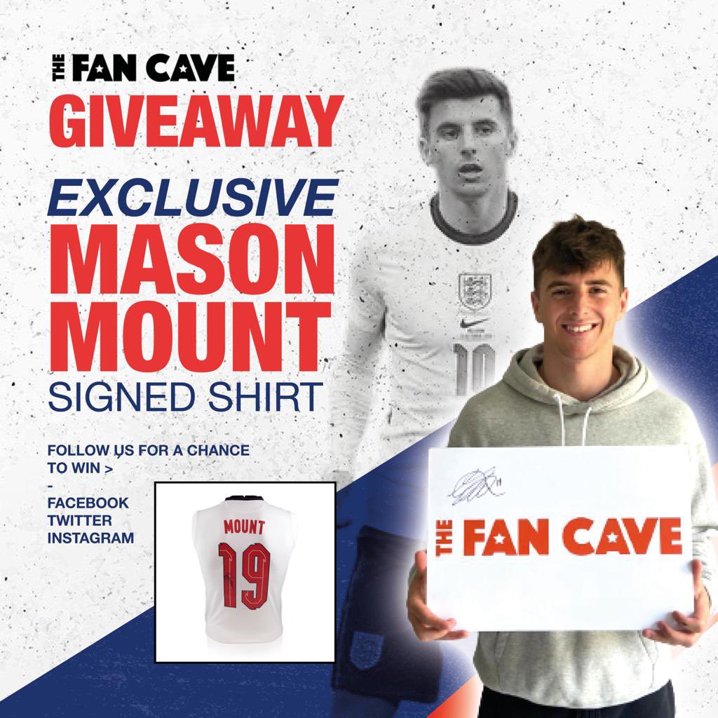 TheFanCaveMem's tweet photo. 🚨 GIVEAWAY 🚨 

To win a signed Mason Mount England shirt all you have to do is;

1. Follow @TheFanCaveMem 
2. Retweet this post 
3. Tag two friends

You have until full time against Germany to enter!

Good Luck https://t.co/1Iw2D4sPcV