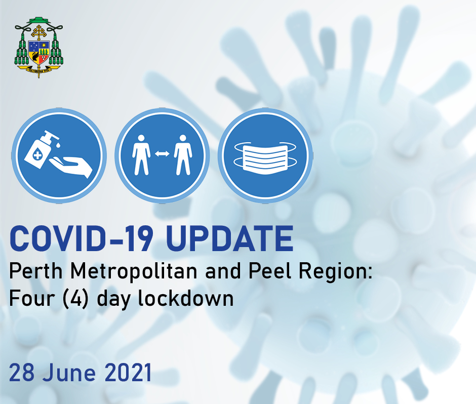 Perth Archbishop Timothy Costelloe SDB has tonight issued a statement in regards to the Perth Metropolitan and Peel Region entering a four (4) day lockdown

bit.ly/3h0XwAn