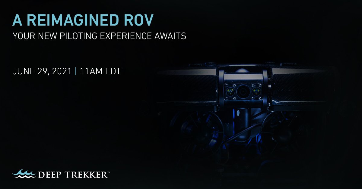 deeptrekker's tweet image. A reimagined ROV is coming your way. Tune in tomorrow for the live launch!
 bit.ly/3zpVyAq
#remotelyoperatedvehicle #ROV