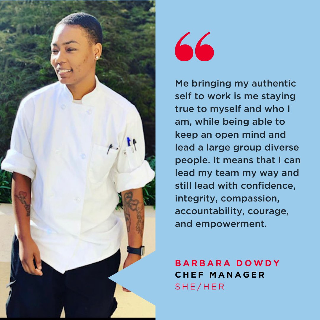It's Pride Month, and we're recognizing LGBTQ+ culinary excellence at Aramark!

Meet Barbara Dowdy, Chef Manager in our Higher Education line of business.

#pride #pridemonth #aramarkpride #aramarkcareers #aramark #pursuewhatmatters