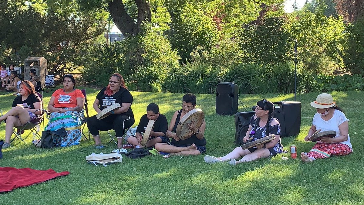 apaulagetics's tweet photo. We Are Not A Secret Anymore rally to honour and remember the Indigenous children who lost their lives at residential schools. June 27, 2021 at the Legislature Grounds. Organized by Chubby Cree. #yeg #yegdt #indigenous #everychildmatters #indigenouslivesmatter #residentialschool https://t.co/63FLvvwe3E