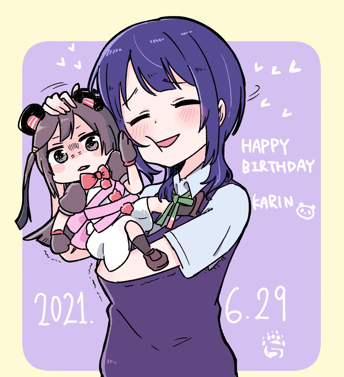 優木せつ菜 「#朝香果林生誕祭2021
#朝香果林誕生祭2021 」|クマ5号🍯のイラスト