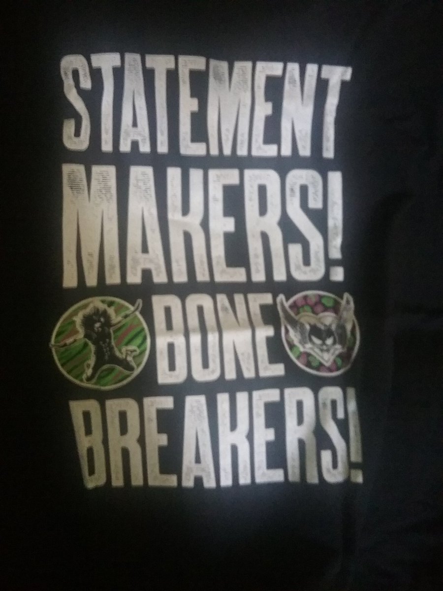 WalkingHymnal's tweet image. My new @NatbyNature and @TaminaSnuka shirt arrived today!! Can't wait to wear it to the #WWESmackDown on July 23rd in Cleveland. 8th row ringside behind Cole and McAfee!! #StatementMakers #BoneBreakers #Natalya #Tamina #WWEWomensTagTeamChampions