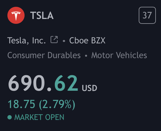 pakpakchicken's tweet photo. today is 69 days after 4/20 $tsla @ $690 and it's @elonmusk bday

we live in a simulation https://t.co/hQjYqRvflI