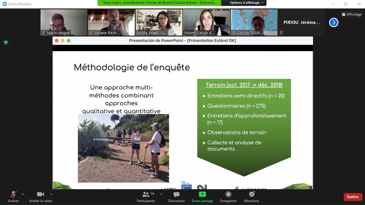 Le dernier webinaire sur la Corniche de l'Estérel du programme de recherche IMTERPED se déroule en ce moment même. 
Des informations sur le programme et des publications sur les différents terrains enquêtés sont disponible sur le site du laboratoire VIPS²: vips2.fr/imterped/