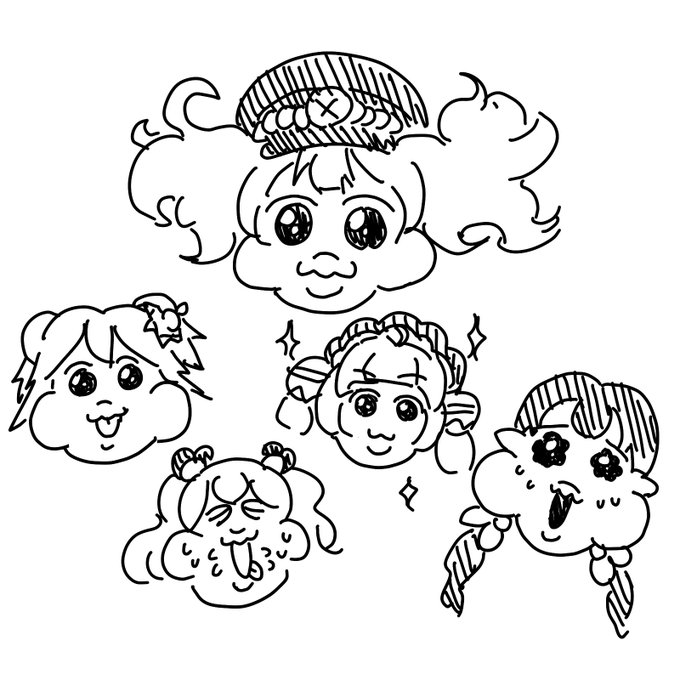 描きたかったやつ
アノひとの絵柄でヴァイスフリューゲルのメンバー 