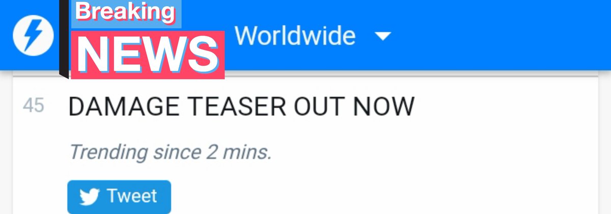 JustB_Trends's tweet image. Worldwide Trending 🌍
We're currently Trending #45 Worldwide Trends 🔥

Good Jobs Everyone 👏

Keep dropping your tags 

DAMAGE TEASER OUT NOW
#RookieJUSTBTomorrow
#JUSTB @JUSTB_twt @JUSTB_Official