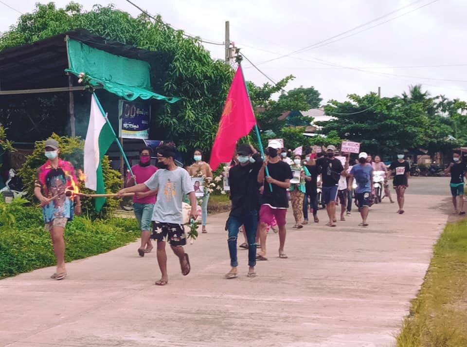 Strike of Dawei staged in honor of fallen heroes of the revolution. REST IN POWER #WhatsHappeningInMyanmar  #June28Coup  #RecognizeNUG