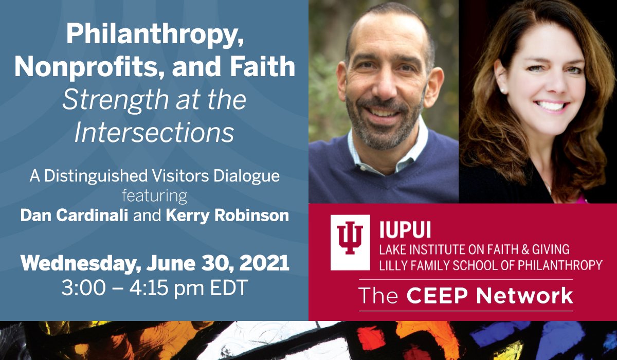 I hope you'll consider joining us for this event on Wednesday, featuring <a href="/DanCardinali/">Daniel Cardinali</a> of <a href="/IndSector/">Independent Sector</a> and <a href="/KerryAlys/">Kerry Alys Robinson</a> of <a href="/LeadershipRound/">LeadershipRoundtable</a> along with <a href="/LakeInstitute/">Lake Institute</a>, <a href="/IUPhilanthropy/">IU Philanthropy</a> and @CEEPNetwork 

Register here: go.iu.edu/3TSu