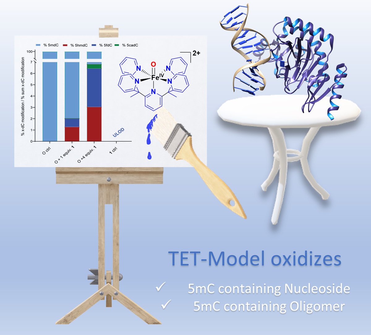 Daumann Lab (@daumannl) on Twitter photo Just accepted <a href="/angew_chem/">Angewandte Chemie</a> our collaboration with the <a href="/CarellGroupLMU/">The Carell Group</a> #Biomimetic iron complex achieves #TET enzyme reactivity in #5mC containing oligonucleotides & nucleosides! Congrats to @JonassonNiko <a href="/david_schmidl/">David Schmidl</a> <a href="/EKorytiak/">EvaKorytiak</a>
onlinelibrary.wiley.com/doi/10.1002/an… #epigenetics <a href="/dfg_public/">DFG public | @dfg_public@wisskomm.social</a> Just accepted <a href="/angew_chem/">Angewandte Chemie</a> our collaboration with the <a href="/CarellGroupLMU/">The Carell Group</a> #Biomimetic iron complex achieves #TET enzyme reactivity in #5mC containing oligonucleotides & nucleosides! Congrats to @JonassonNiko <a href="/david_schmidl/">David Schmidl</a> <a href="/EKorytiak/">EvaKorytiak</a>
onlinelibrary.wiley.com/doi/10.1002/an… #epigenetics <a href="/dfg_public/">DFG public | @dfg_public@wisskomm.social</a>