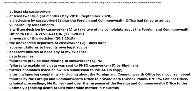 SUSANBR47706704's tweet photo. @PHSOmbudsman @phsothefacts @CommonsPACAC @williamwragg @karinsmyth @ronniecowan @justinmadders @davidhencke @davidallengreen @bruce_newsome @DominicRaab @FCDOGovUK @HCKeithAllan @lexpressmaurice @lemauricien_com @tariqahmadbt @BorisJohnson Blocked by #PHSO - apparently for placing Rob/Elisabeth in copy of MP referral requests! More 'allergies' to robust investigations?
1. @ICOnews data breaches?
2. @FCDOGovUK 'position' over family member death?
3. @educationgovuk DBS CHECKS #VickyTuck
#whereismarkpoole https://t.co/59vAi7AcwF