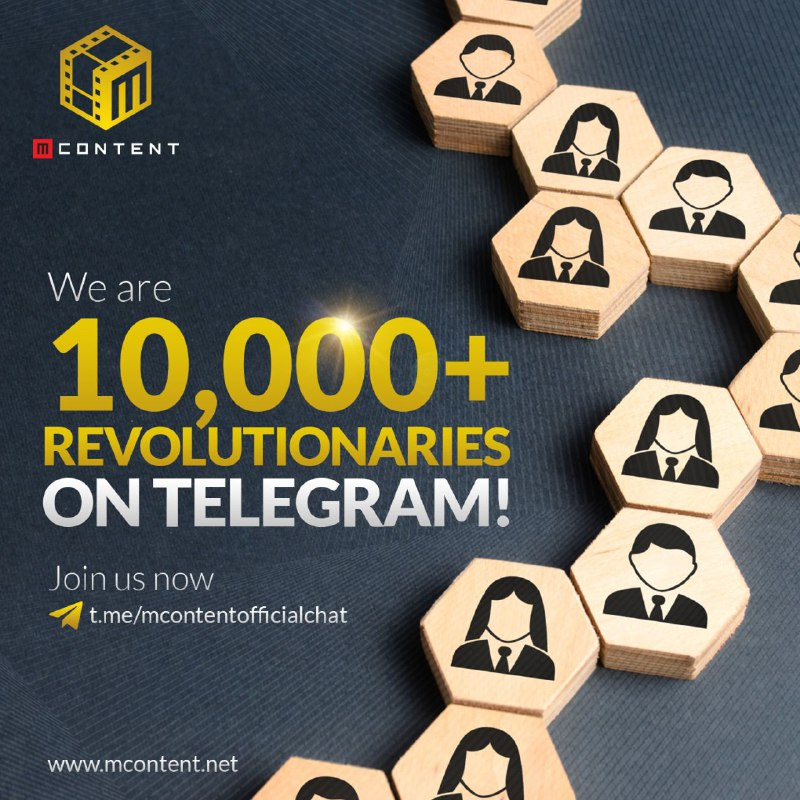 myco_io's tweet photo. #mcontent has hit its FIRST Social milestone 🥇🏅

- 10k Telegram members before launch! 

Tonight the Revolutionary begins! https://t.co/rNN9FwlE72