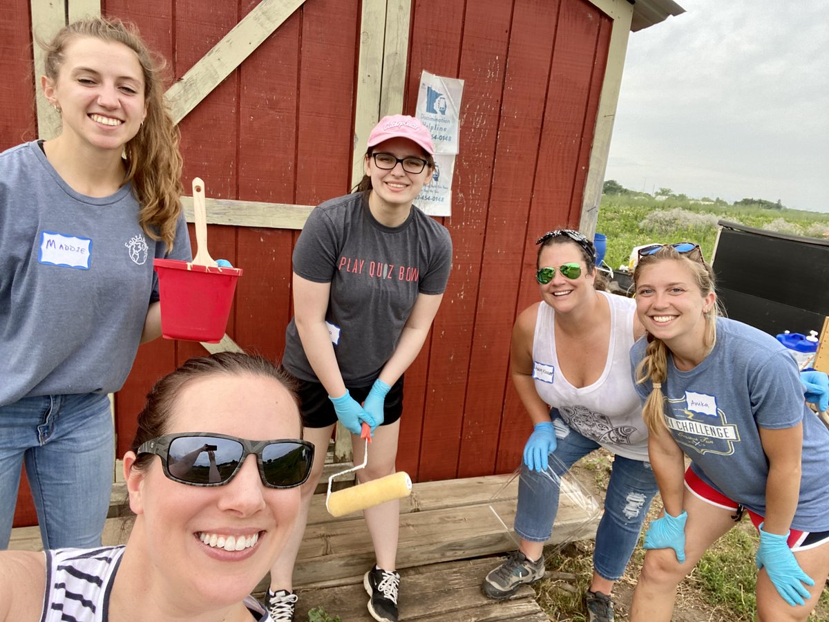 wenmnnetwork's tweet image. WEN had a great time volunteering at the Hmong American Farm Association (HAFA) Farm last week! We really enjoyed learning about the history and mission of HAFA. Afterward, the group worked on painting the trim of various sheds across the 155-acre plot.

hmongfarmers.com/hafa-farm/