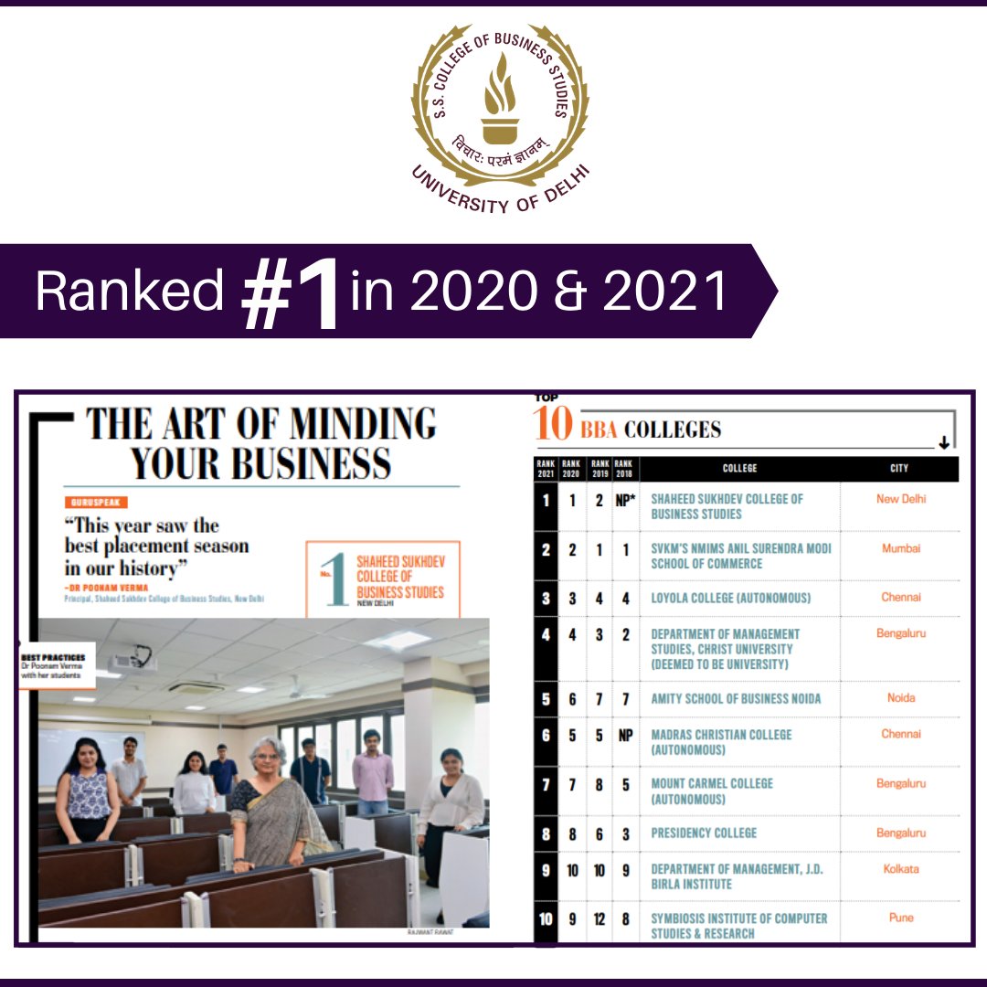 Shaheed Sukhdev College of Business Studies tweet media