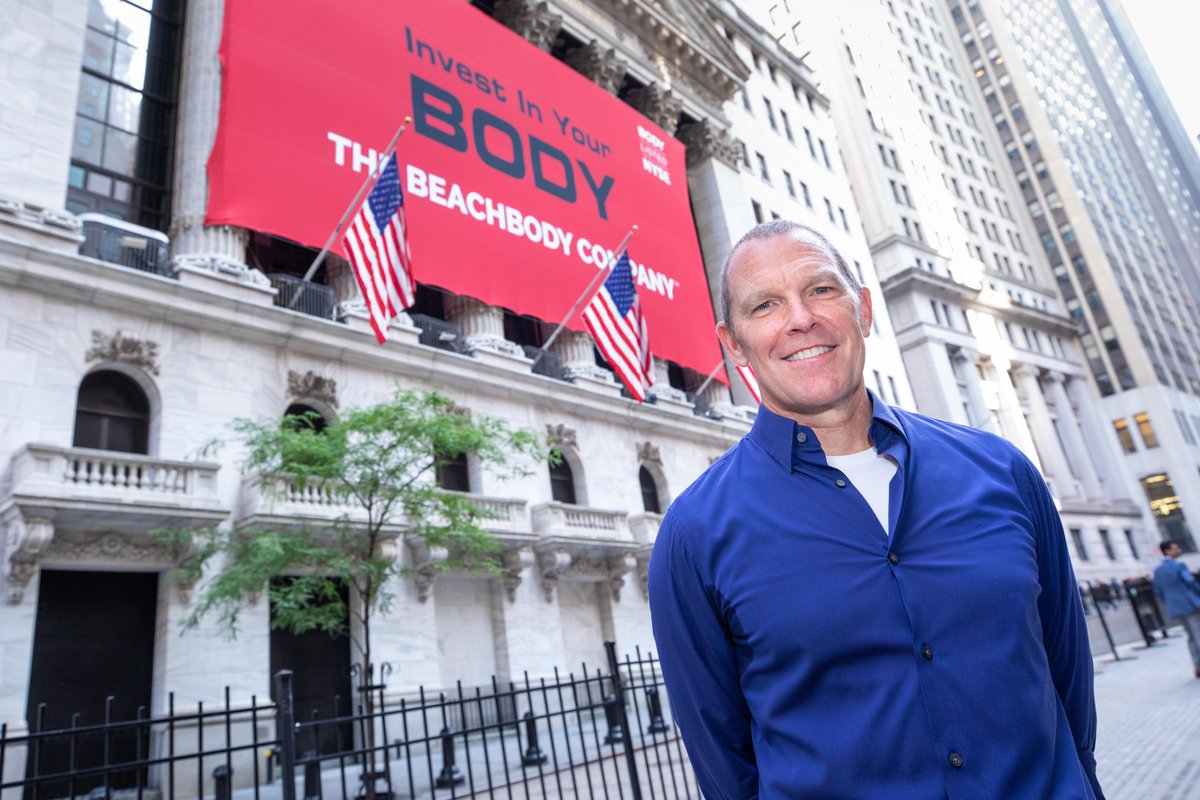 NYSE's tweet photo. The Beachbody Company is fit for the public markets 💪 Congratulations to @CarlDaikeler and the rest of The Beachbody Company team on this amazing milestone. Welcome to our #NYSECommunity 🏛 https://t.co/jftTR8exyT