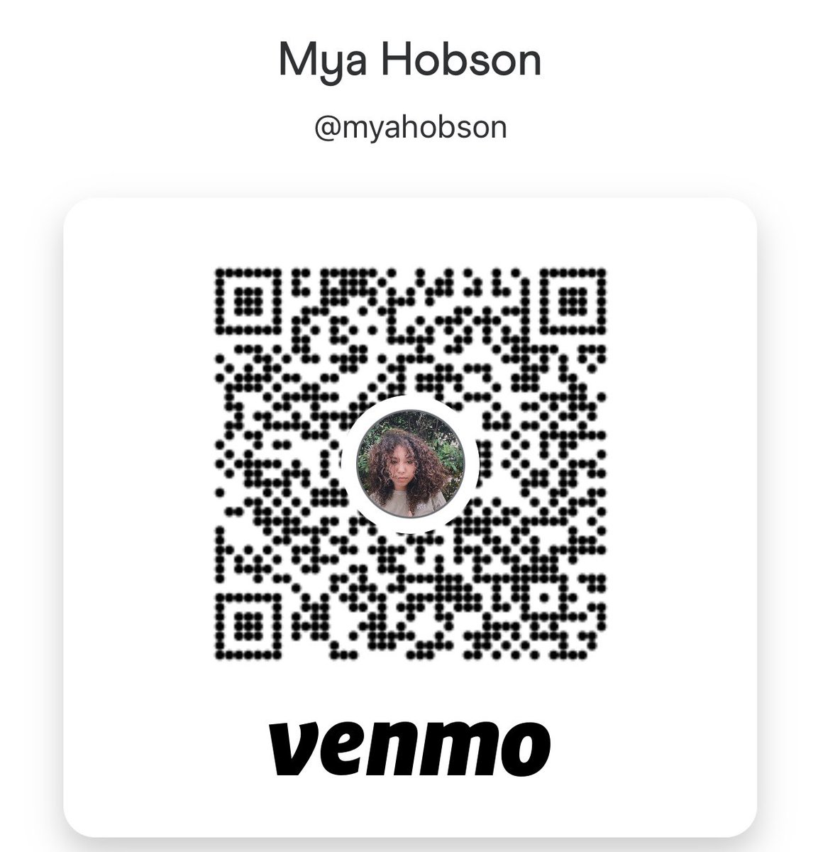 MyaHobson's tweet photo. @Venmo @ myahobson https://t.co/ASO9jQ8KdB
