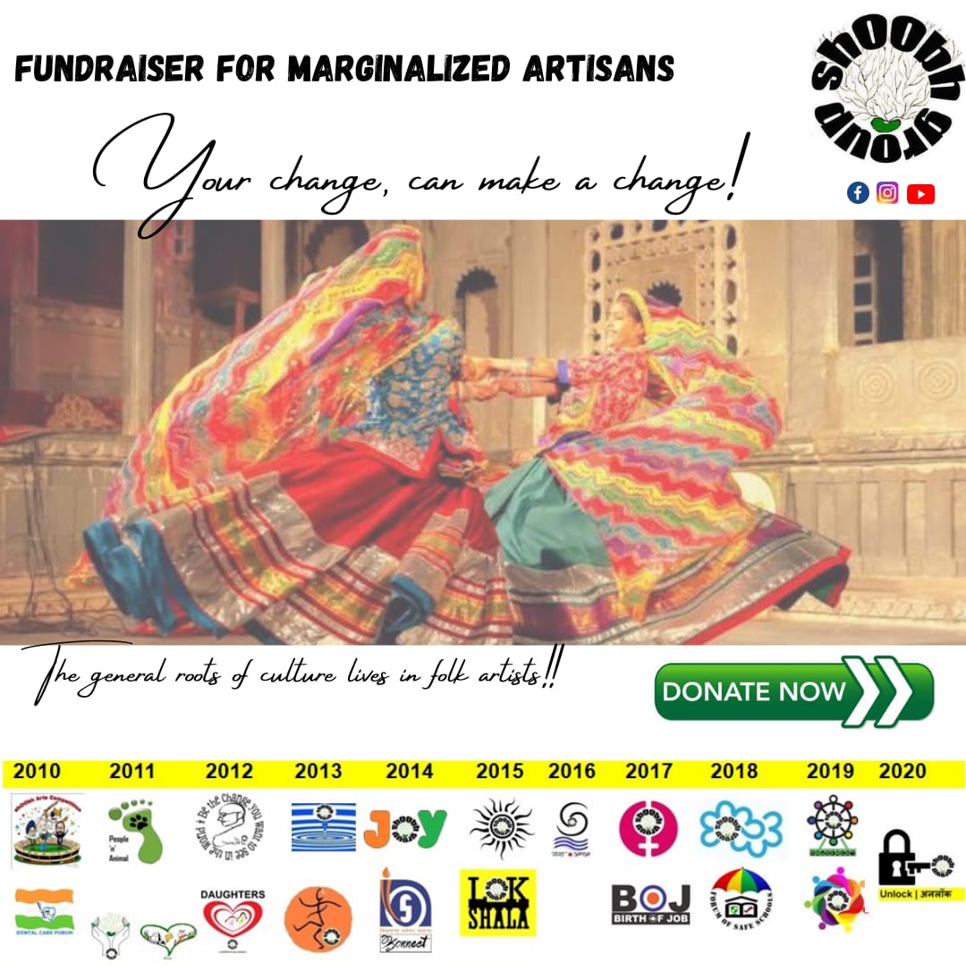 BhavyaP1709's tweet photo. *FUNDRAISER FOR MARGINALIZED ARTISANS* 

"Your Change, can make a Change!" 

During these unprecedented times, many artists like musicians, dancers, singers, magicians have lost their jobs.The situation is excruciating! https://t.co/BDkL4yu7vl