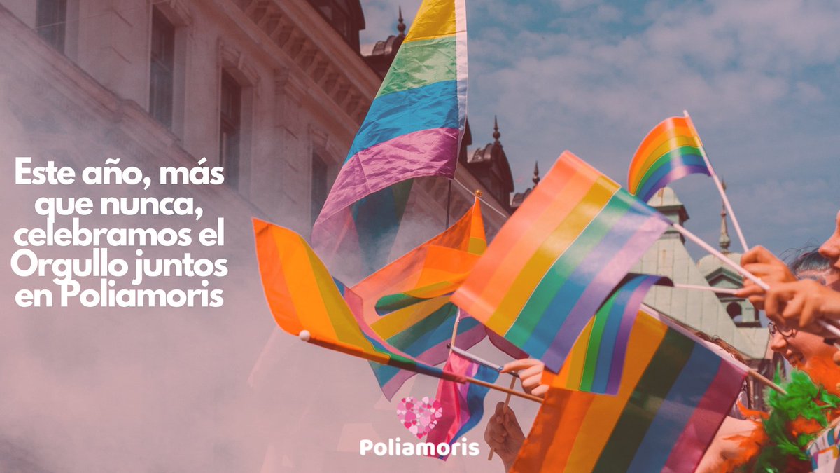 Poliamoriscom's tweet photo. Hoy es un gran día para celebrar el amor y la libertad en todas sus formas, Feliz día del Orgullo LGBTIQAP+! 🌈

#Orgullo2021 #Orgullo #pride #PrideMonth #OrgulloSiempre #poliamor #Poliamoris https://t.co/LQKFqLhgKu