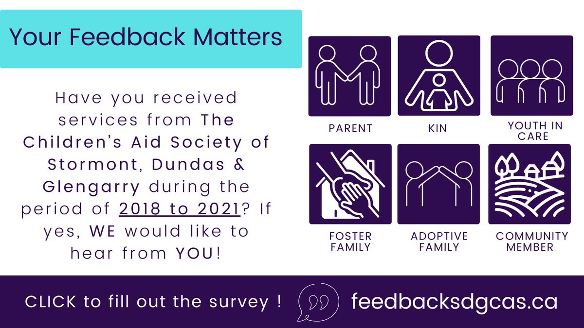 CornwallCAS's tweet image. Click to fill out the survey!
feedbacksdgcas.ca