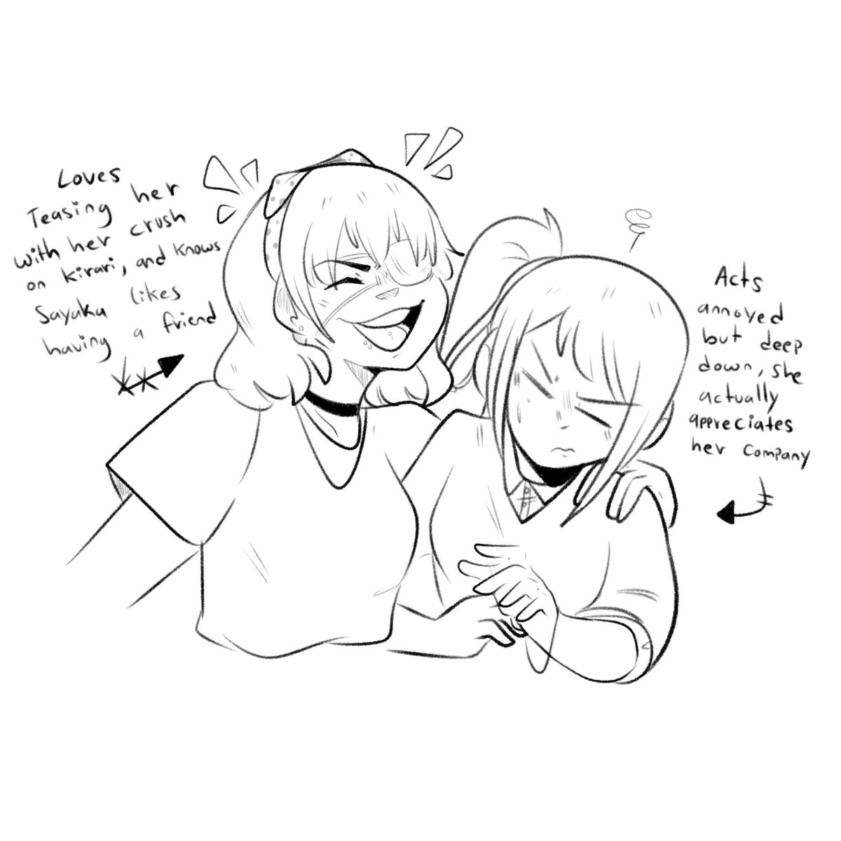 Honestly, I love those headcanons and fics where Sayaka and Midari