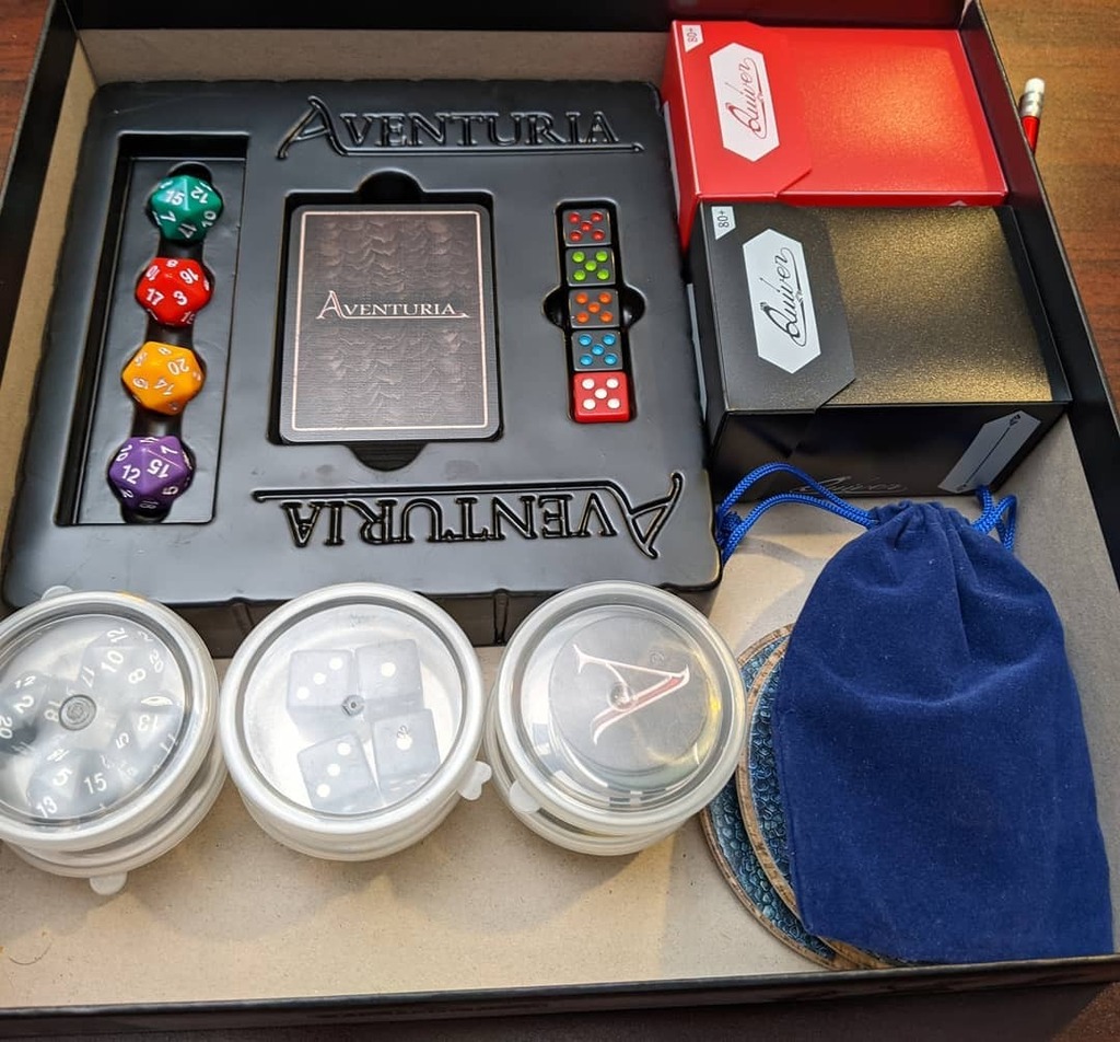 TabletopBellhop's tweet photo. My storage system for Aventuria so far. It needs some work. What do you do to organize your Adventure Card Games?
#CardGame #CardGameOrganization #Cards #MtG #Aventuria #AdventureCardGame https://t.co/03bUgiXgat https://t.co/M6LOaloGhO