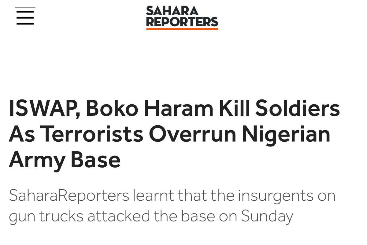 NEWS: 'ISWAP, Boko Haram Kill Soldiers As Terrorists Overrun Nigerian Army Base'. #Zoo Meanwhile, in Biafraland Nigerian soldiers are busy killing & abducting Biafrans in their homes. COWARDS in uniform. We will continue to defend Biafraland against these terrorists in uniform.