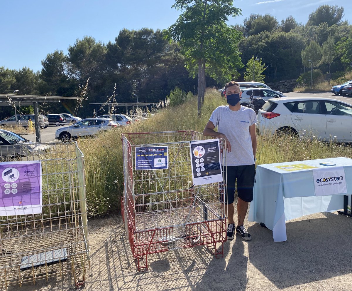 [ANIMATIONS] L’organisme Univalom est présent les 28 - 29 - 30 juin pour récupérer vos déchets électroniques et domestiques et les recycler ! #SophiaConf2021
