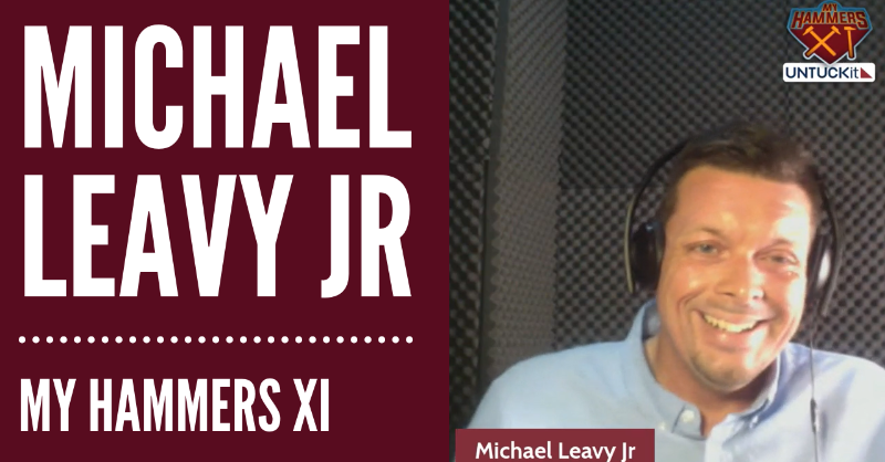DJRussyB's tweet photo. Chatted to @MichaelLeavyJr about his @westham memories, lockdown, and his 'One season wonders' @myhammers11 featuring @glen_johnson, Tevez and Big Dave!

Great chat with Michael, we put the world to rights here!