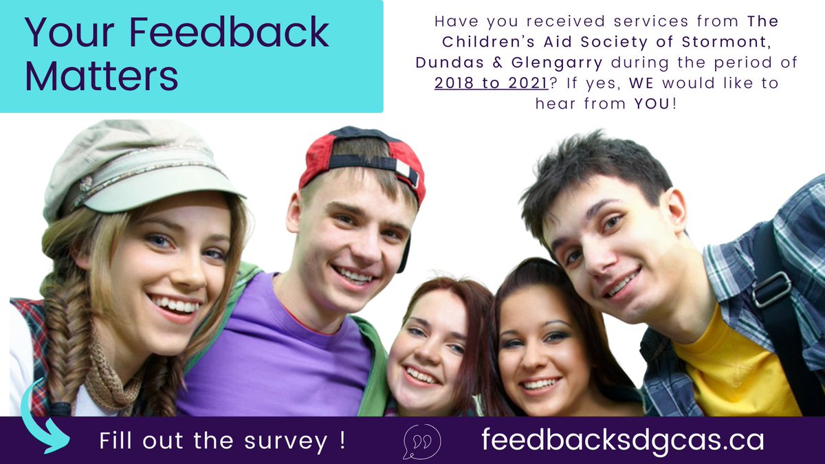 CornwallCAS's tweet image. Your feedback matters. Fill out the survey.
feedbacksdgcas.ca