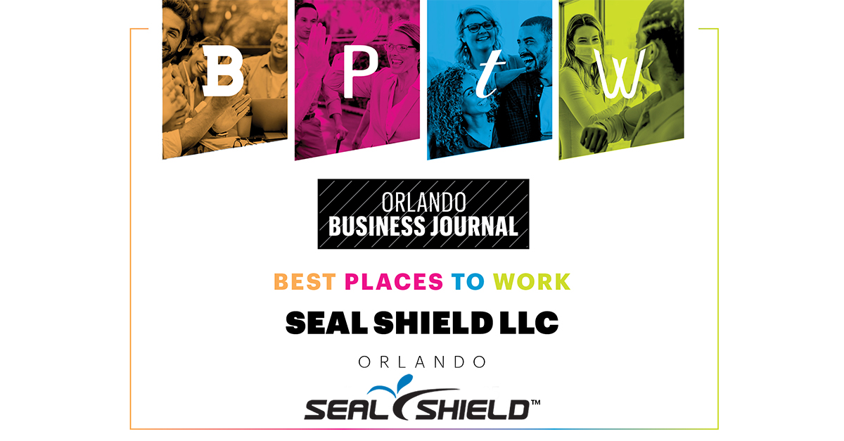 SealShield's tweet image. Seal Shield has been awarded one of Orlando’s Best Places to Work in 2021 by the #OrlandoBusinessJournal! We are proud to have once again been honored among the area’s leading employers as a company that goes above and beyond!
#OrlandosBestPlacestoWork #SealShield #CompanyCulture