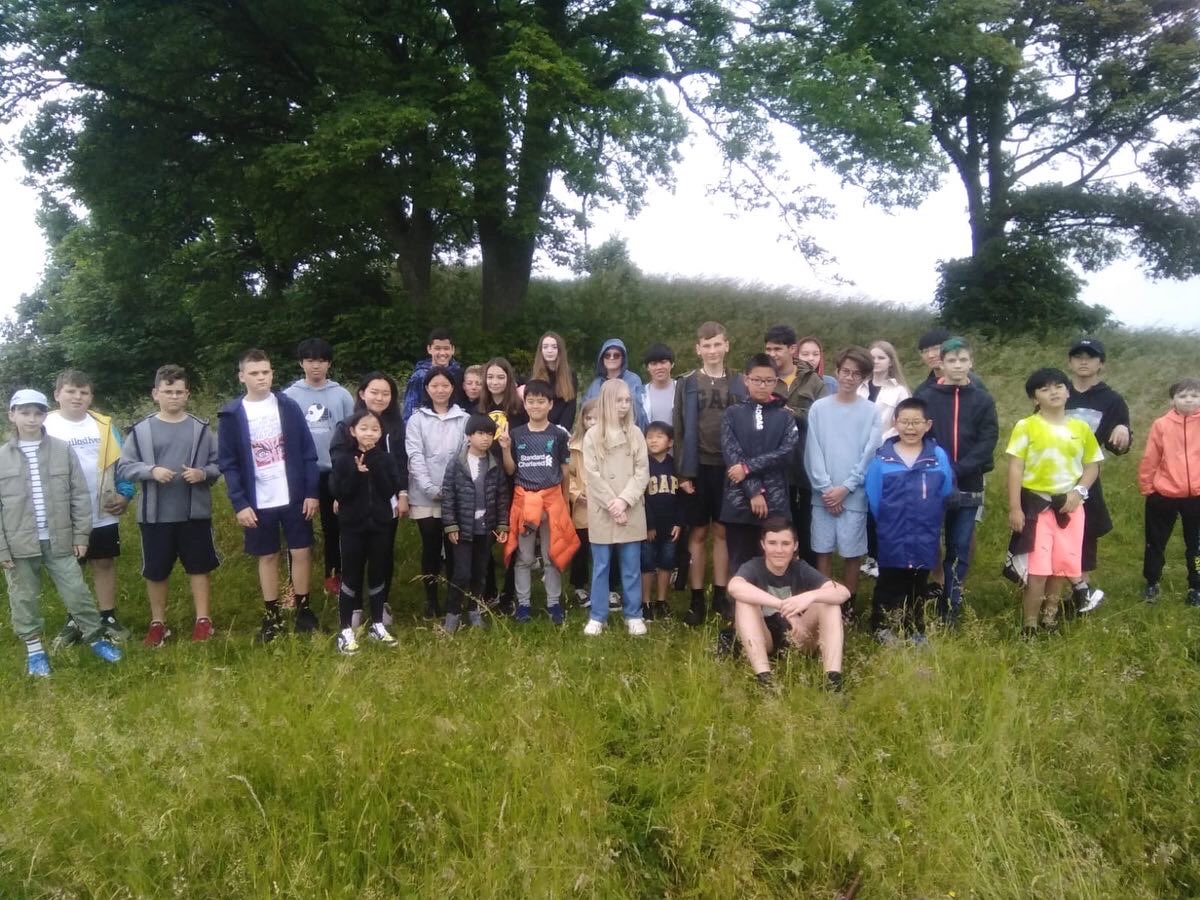 Yesterday, we commenced our weekend activity programme for Term 4 and the first Academic Summer Programme, with some local sightseeing.  Students enjoyed a leisurely walk to nearby Middle Hill, which offers lovely views of Warminster and the surrounding Wiltshire countryside.