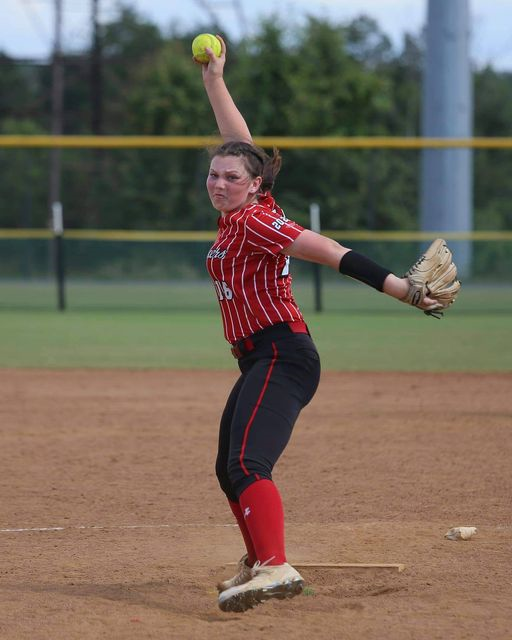 OzJester's tweet photo. So @ashamillerr had on her game face when pitching this weekend. https://t.co/ILYWBs7Ros