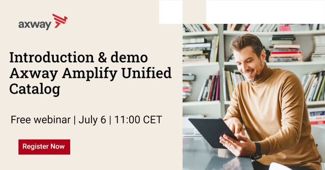 James_DeLuca's tweet photo. Register today for @Axway's Webinar - Introduction &amp; demo: Axway Amplify Unified Catalog - July 6th at 11 am CET. @poosterl_demo will present the Unified Catalog, along with a demo of the solution. https://t.co/I1TeiajCjG https://t.co/PXBqpcsePo
