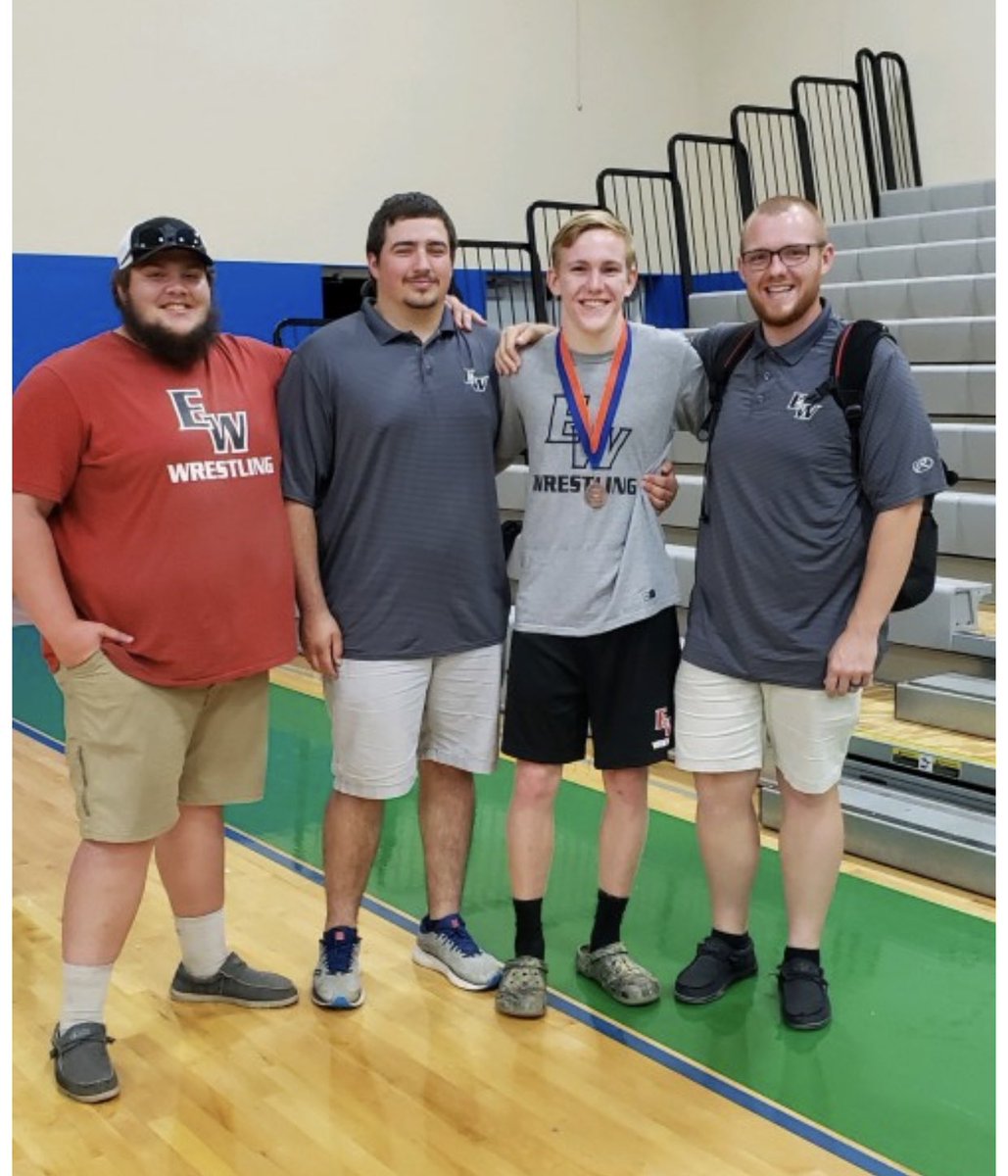 So proud of Kole Lambert and Zac Helms who on Saturday  competed in the State Wrestling tournament.  Kole finished fourth in his weight division.  Coach Bare was extremely proud of the way both young men represented our wrestling program.  #EWHSStrong #CardinalCountry