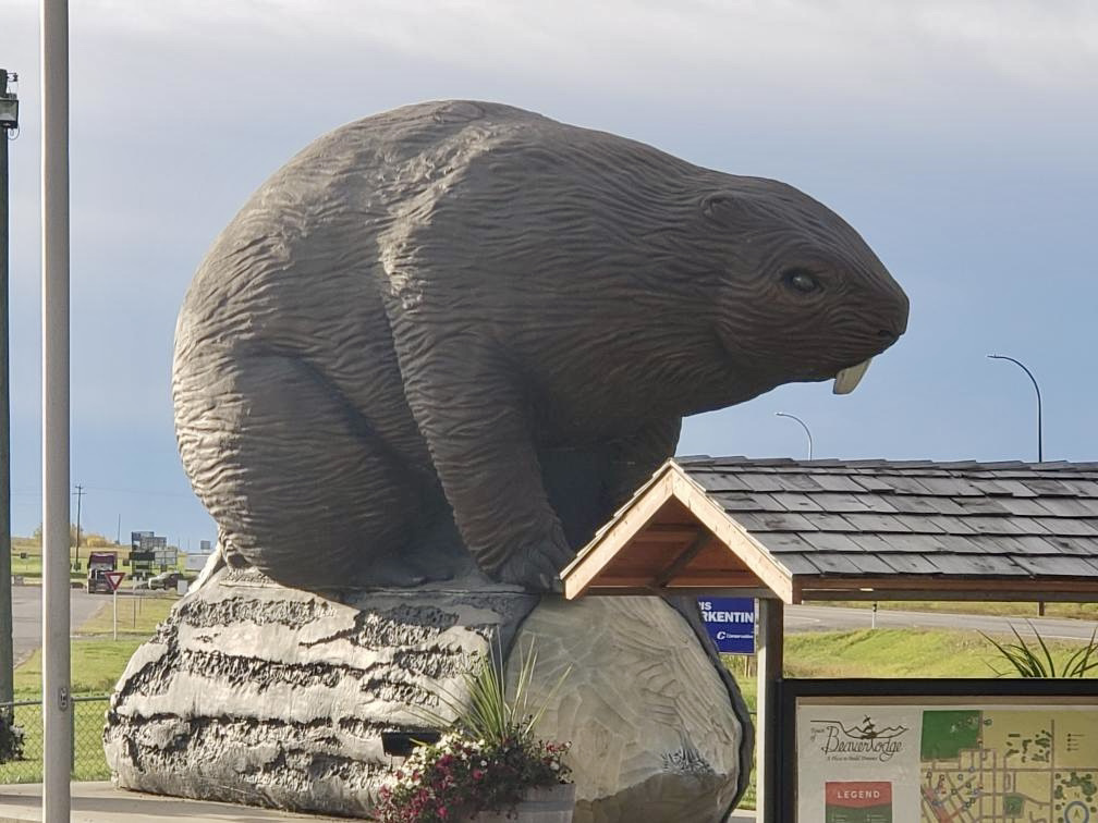 #RivGen went thru <a href="/Beaverlodge/">Town of Beaverlodge</a> <a href="/YourAlberta/">Alberta Government</a> on way to #igiugig. This shot was taken by 1 of our truck drivers. Unlike beavers who dam waterways, ORPC #powersystems work in #freeflowingtides &amp; #rivers harnessing clean, #renewablepower for #offgrid #communities.