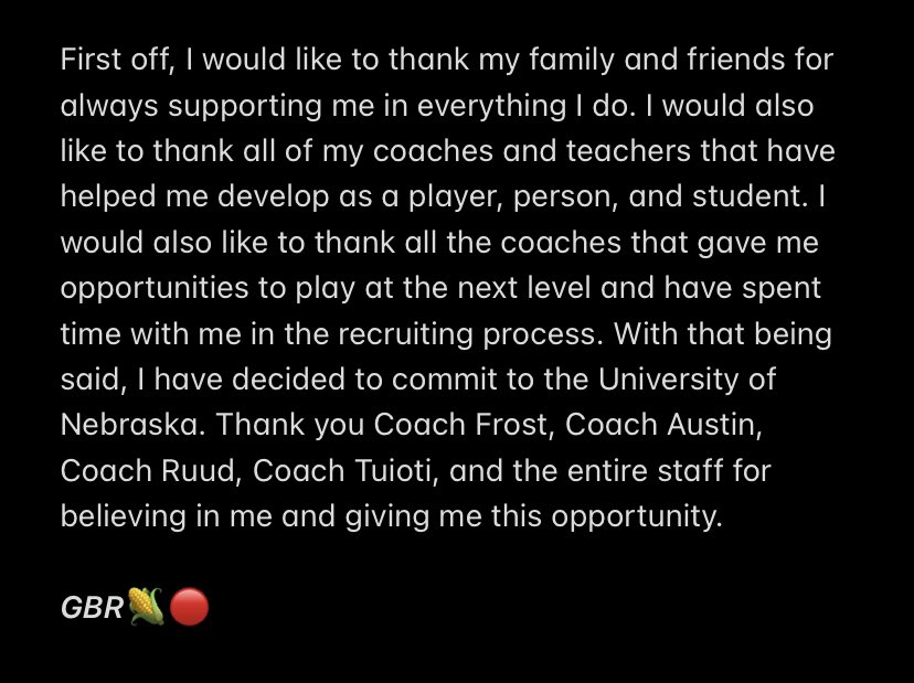COMMITTED. #GBR 🌽🔴
