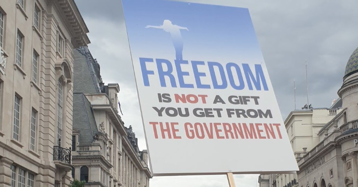 HumanRights4UK's tweet photo. #freedom is NOT a gift you get from the government. https://t.co/YlxlmHDOnx