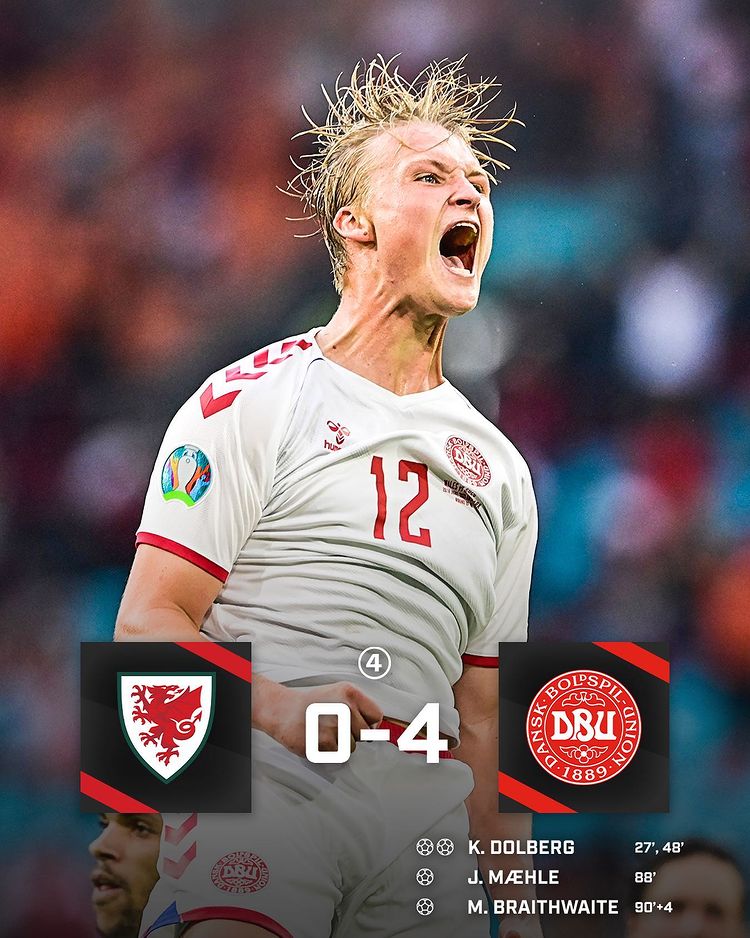 433's tweet photo. Denmark convincingly qualify for the quarter-finals 🇩🇰 https://t.co/cC1Hcyw6fD