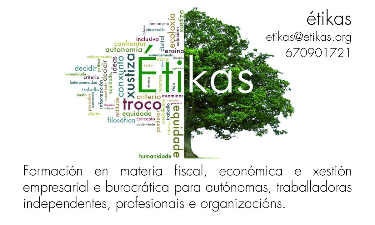 CLASSIFICADAS REVIRADA - ÉTIKAS
Étikas @etikasetikas 
#feminismo #economía #xestión #empresa #autónomas #emprendedoras #revirada