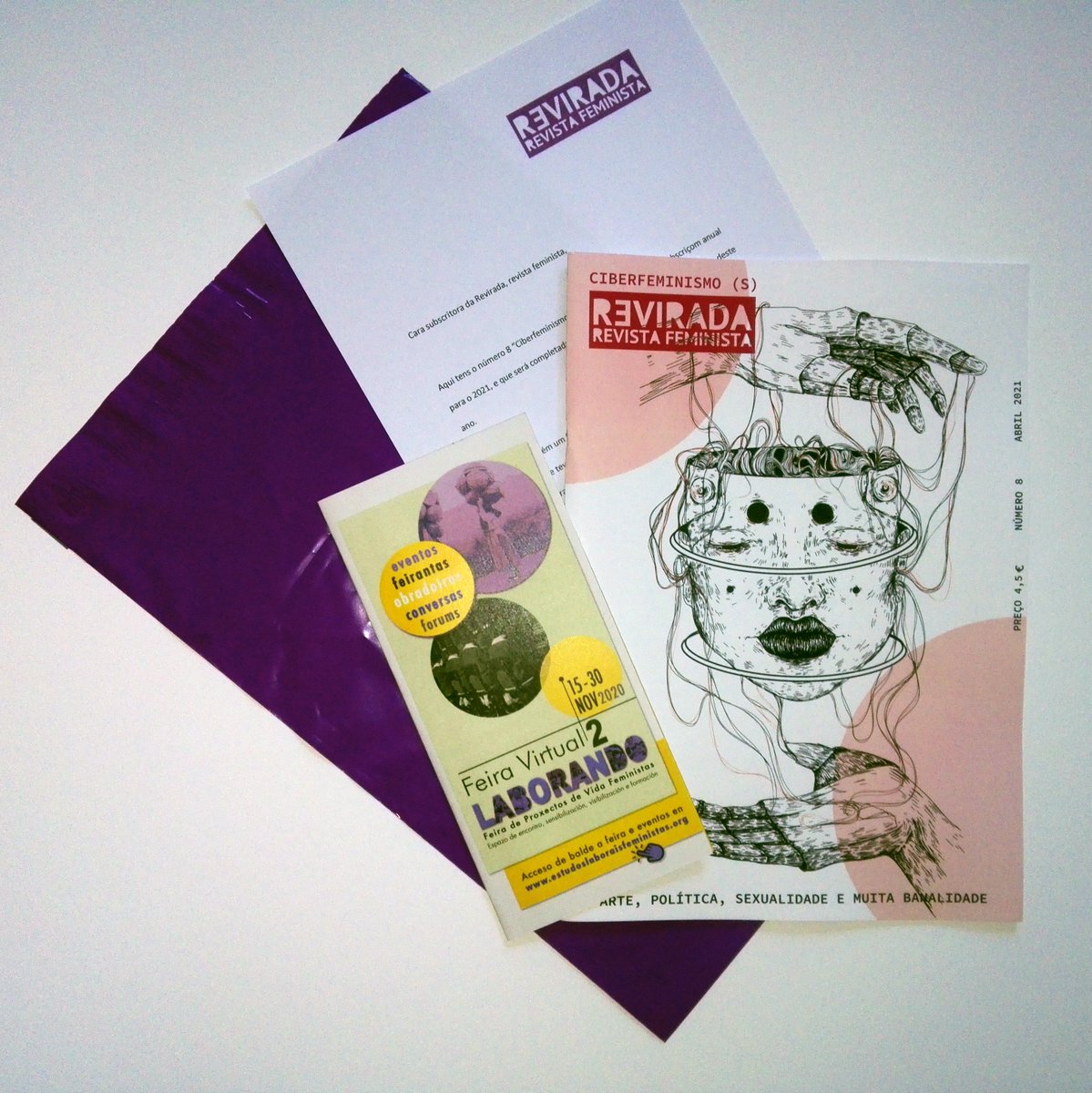 SUBSCREVE-TE A REVIRADA, REVISTA FEMINISTA!
Por só 14€ por ano receberás em casa dous números consecutivos da Revirada. 
NOM FIQUES SEM A TUA REVIRADA!
+Info: reviradafeminista.com / reviradafeminista@gmail.com
reviradafeminista.com/subscreve-te/