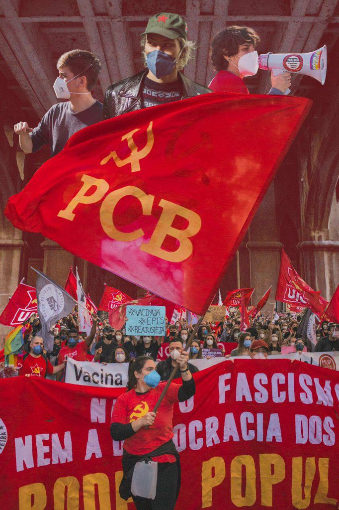 ujcbr's tweet photo. ✊🏾🔥 SEGUIR NAS RUAS PARA DERROTAR O GOVERNO GENOCIDA! 🗣🚩

No último sábado (19), Dia Nacional de Lutas pelo Fora Bolsonaro-Mourão, o Partido Comunista Brasileiro (PCB), a corrente sindical Unidade Classista (UC), a União da Juventude Comunista (UJC), + https://t.co/WJagkVcfzi