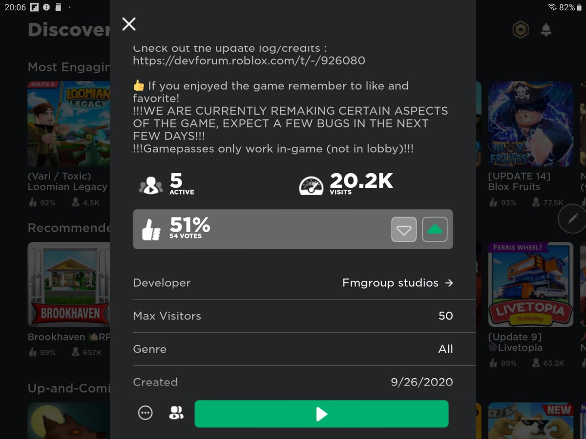 RBLX_MTMTH's tweet photo. We did it.
In a record time.
20K VISITS.
LEZZZ GOOOOOOOOOOO!
#Roblox #RobloxDev #20kvisits #Fmgroup https://t.co/hrQHm0wjcb