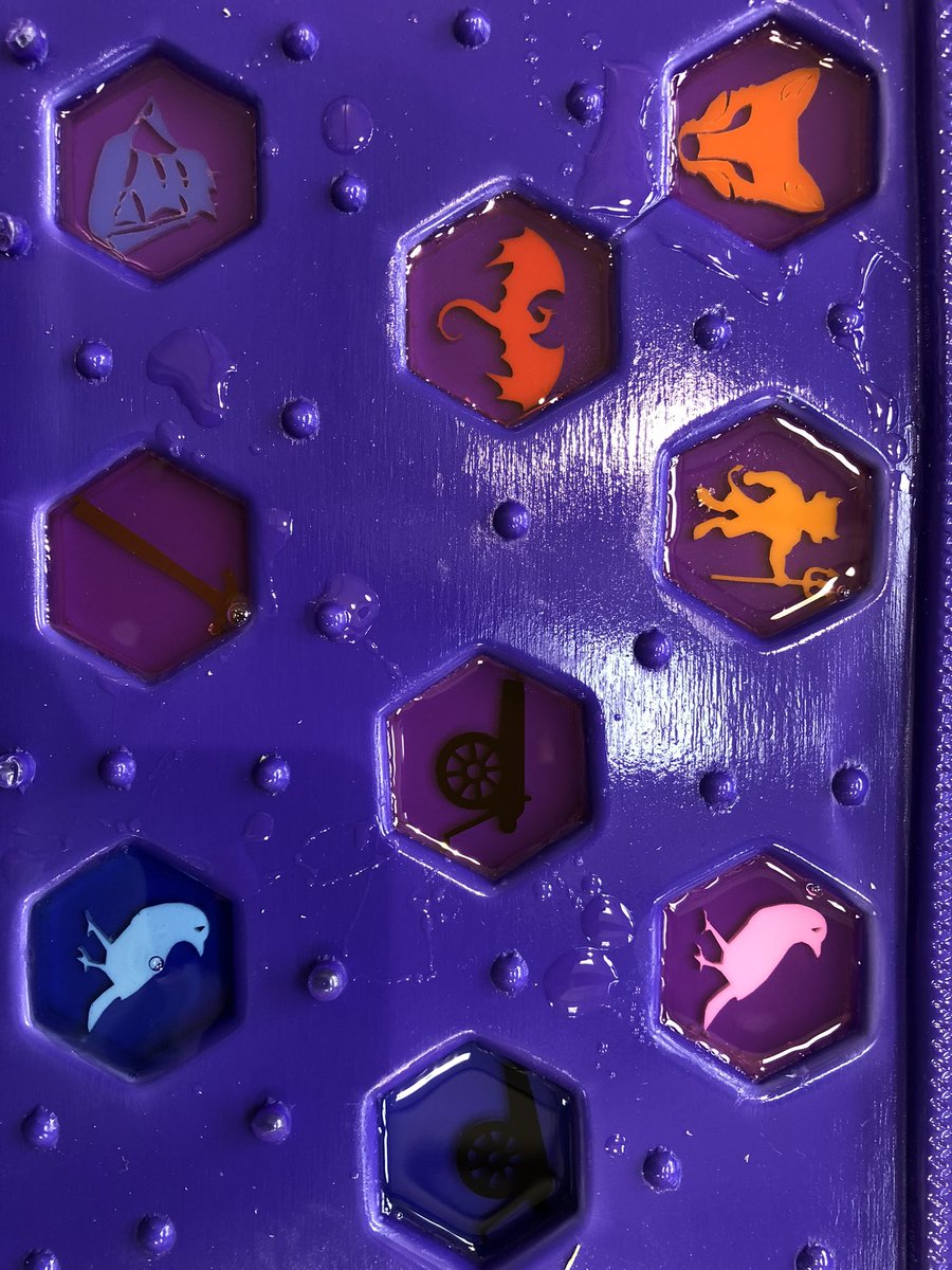 BBPrepTED's tweet photo. Form IV have been making their own versions of the game #Hive by designing their own set of counters in CAD and setting them in resin in their vac formed moulds. #bbprepTed  
#stem @DTassoc https://t.co/dDMyWe1VOE