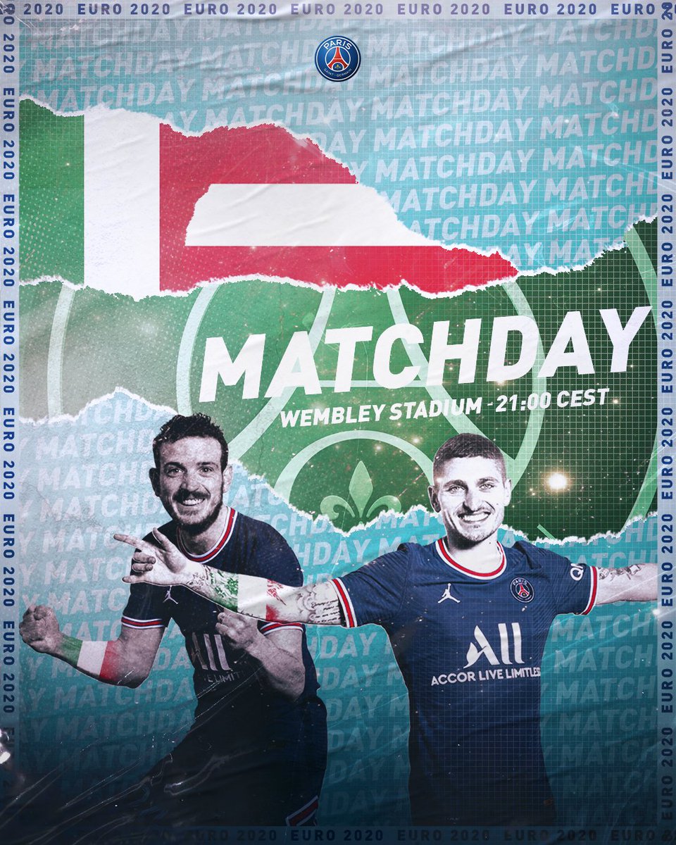 PSGbrasil's tweet photo. 🇮🇹🆚🇦🇹 #ITAAUT

Dia de jogo para Marco Verratti e @Florenzi pela @Vivo_Azzurro contra a Áustria, pelas oitavas de final da #EURO2020! 🏆⚽

#PSGInternational https://t.co/BGEJkgP7YB