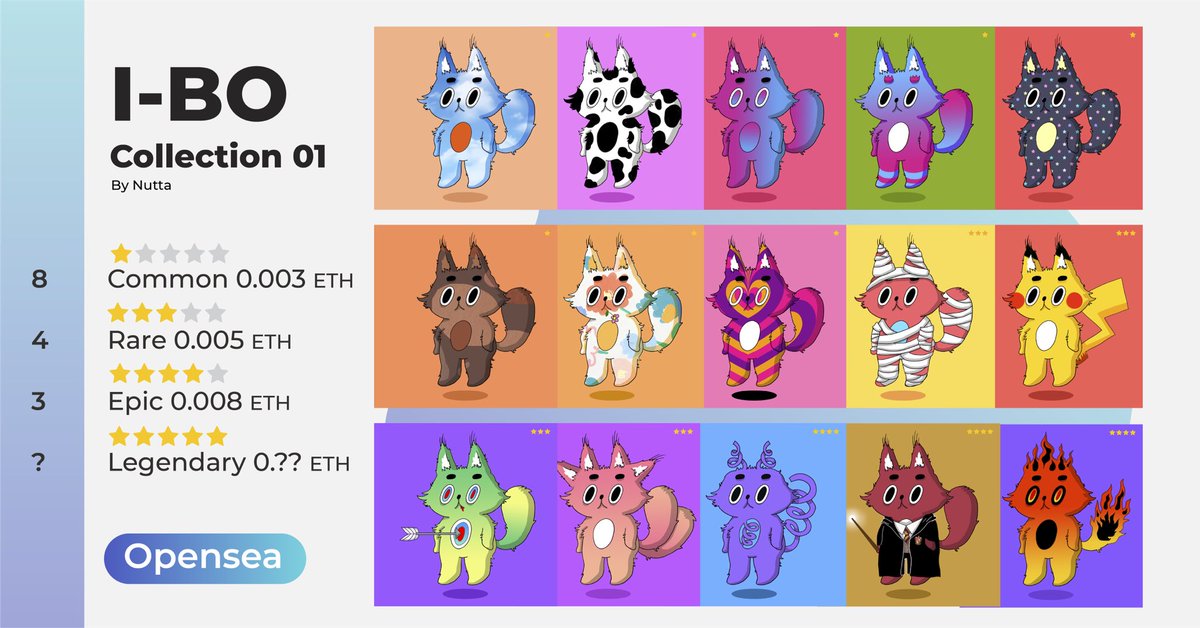 done!!! 😖

ไอโบ้ลงครบหมดแล้วนะคะ 
เรียนเชิญพี่ๆ รับน้องไปดูแลทีค่ะ สาธุ

👉🏻 opensea.io/collection/i-bo