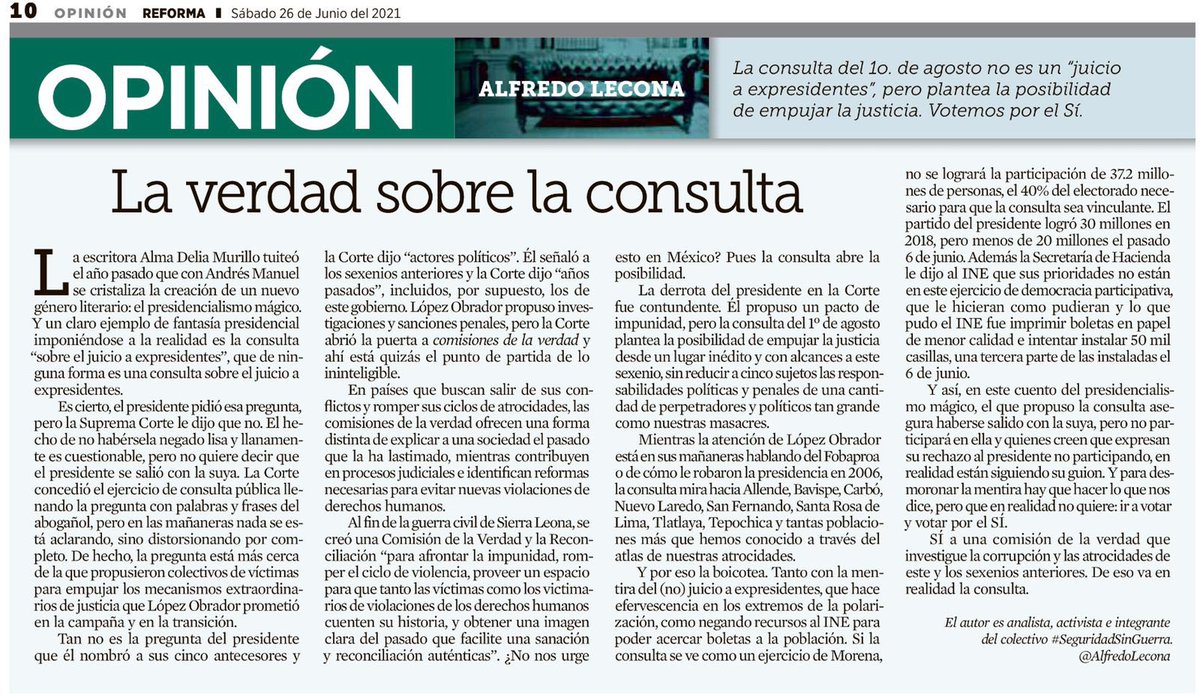 La verdad sobre la consulta, de <a href="/AlfredoLecona/">Alfredo Lecona</a>